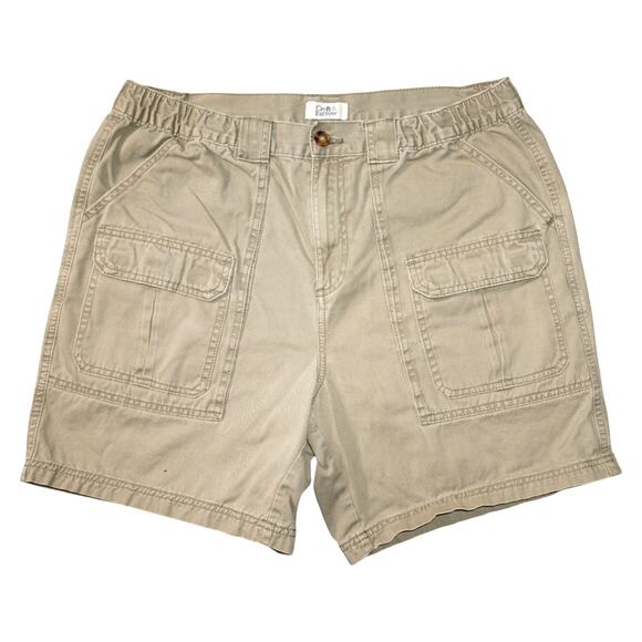 Croft & Barrow Khaki Cargo Shorts Men’s Size 36 - Picture 1 of 6